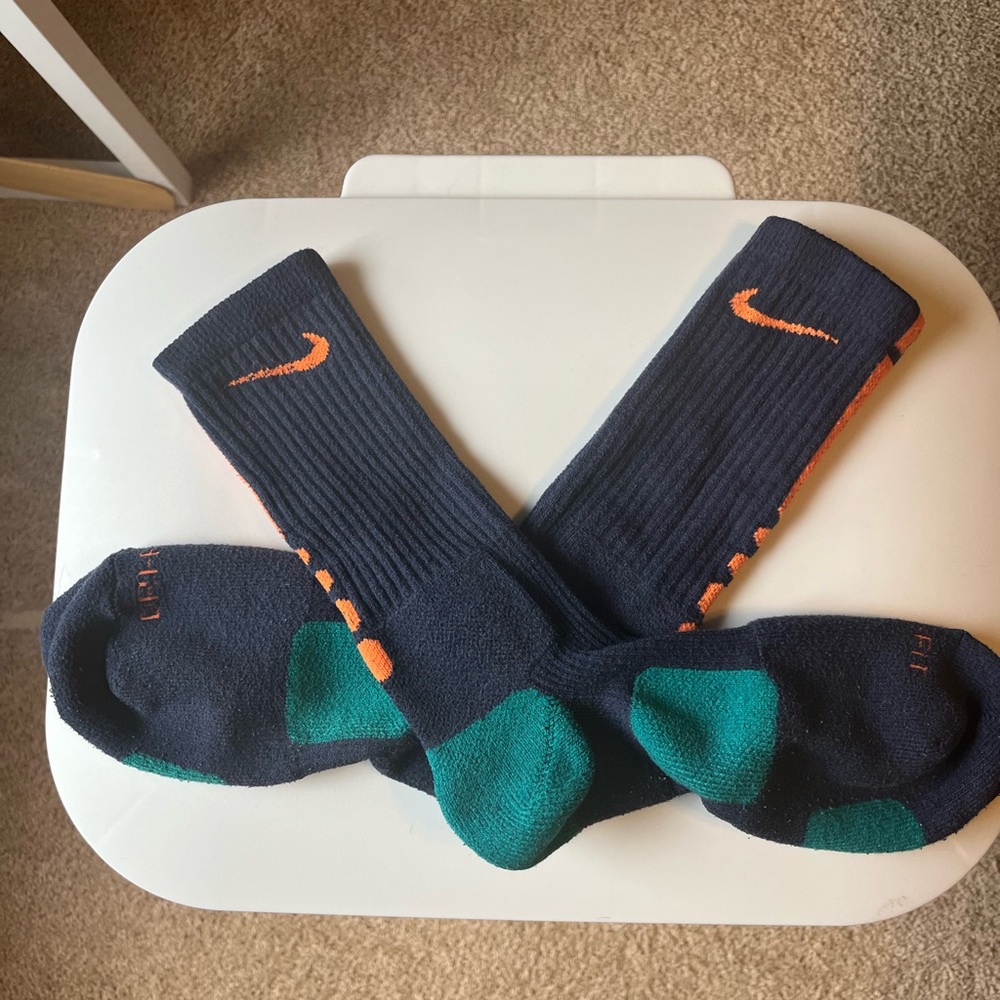Nike Elite Socks - Navy/Orange/Turquoise